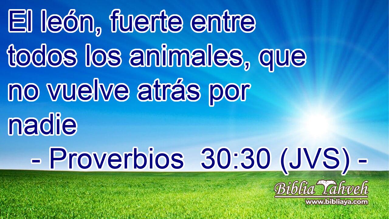 El león, fuerte entre todos los animales, que no vuelve atrás por nadie