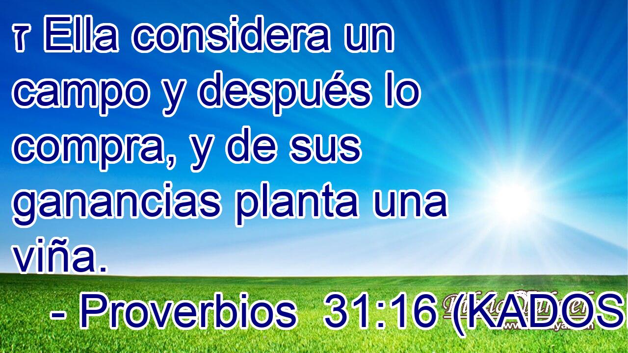  ז Ella considera un campo y después lo compra, y de sus ganancias planta una viña. 