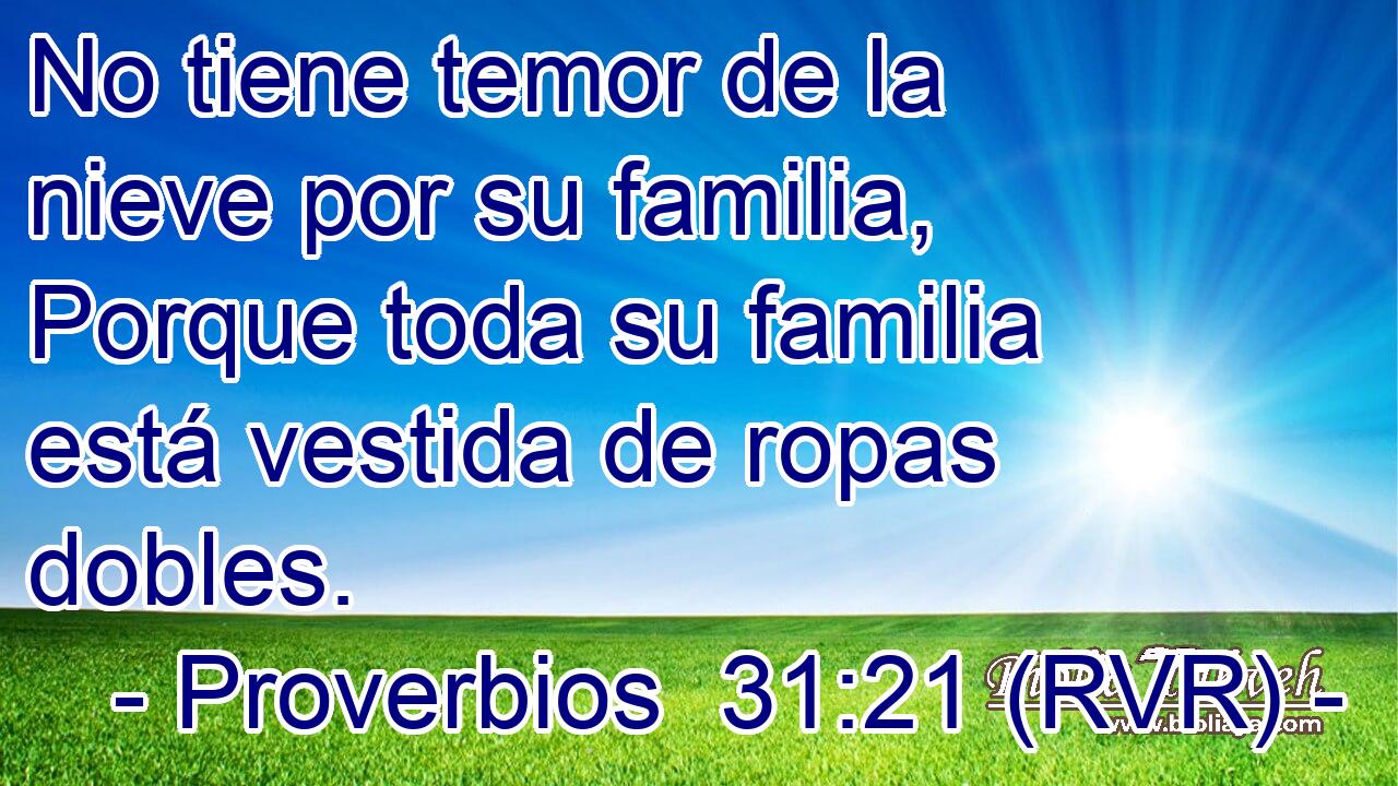 No tiene temor de la nieve por su familia, Porque toda su familia está vestida de ropas dobles.