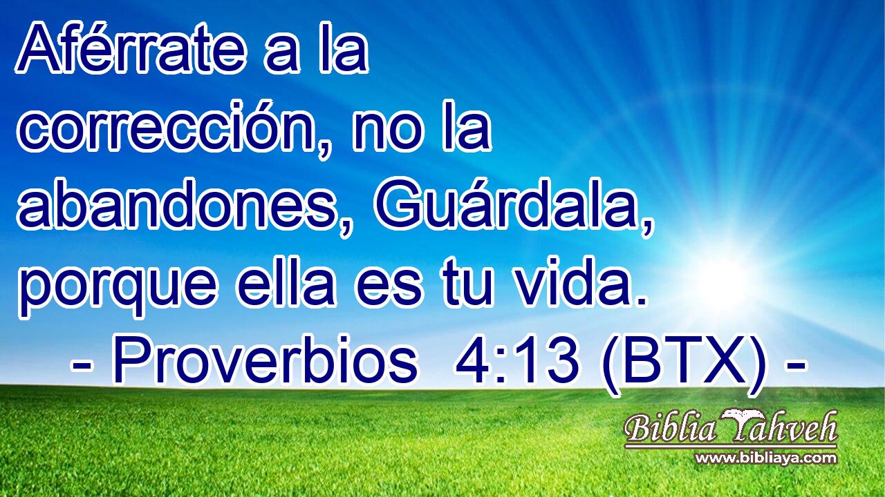 Aférrate a la corrección, no la abandones, Guárdala, porque ella es tu vida.