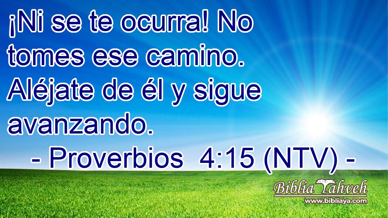 ¡Ni se te ocurra! No tomes ese camino. Aléjate de él y sigue avanzando.