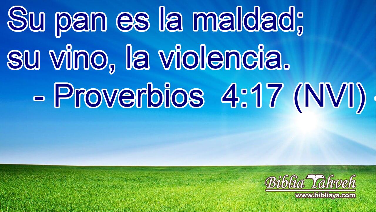  Su pan es la maldad; su vino, la violencia. 