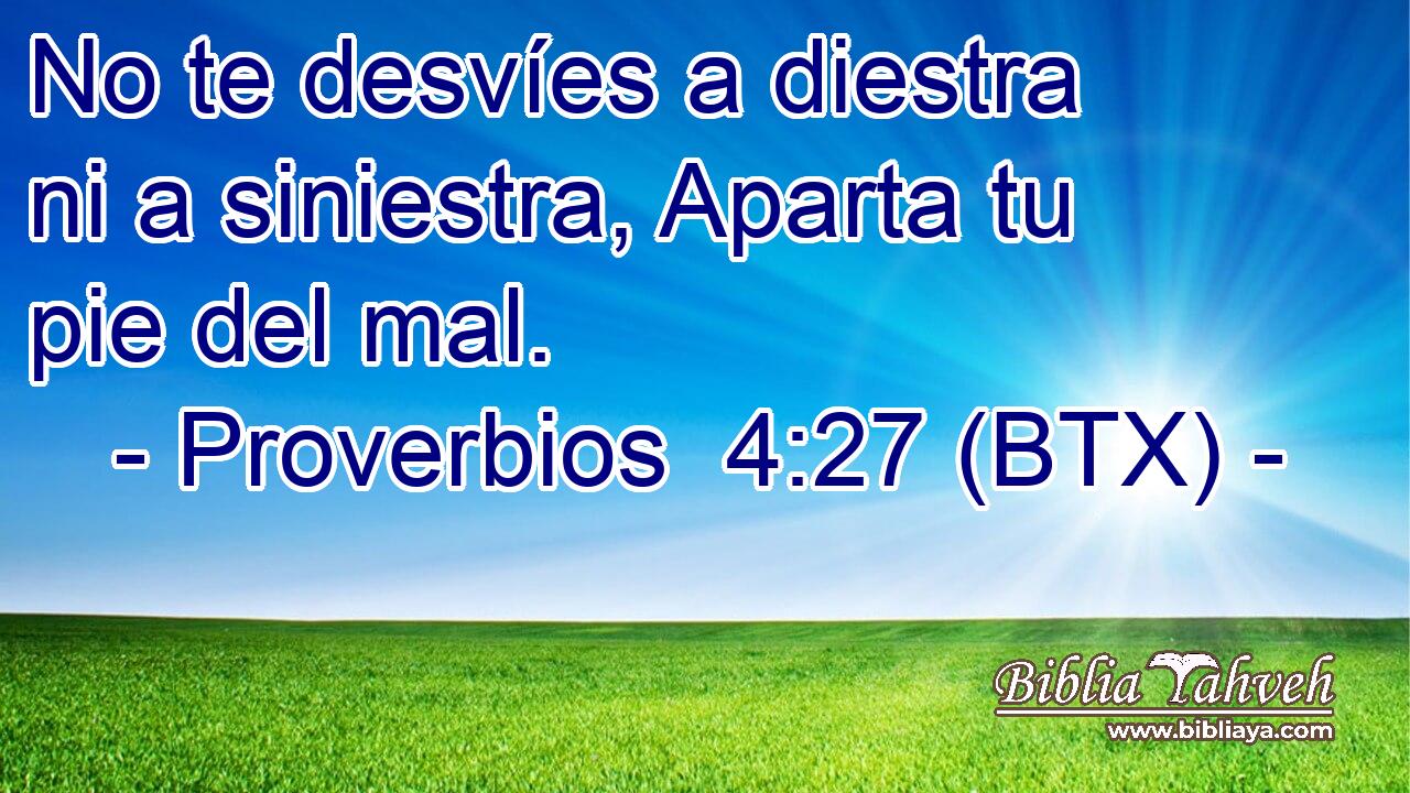 No te desvíes a diestra ni a siniestra, Aparta tu pie del mal.