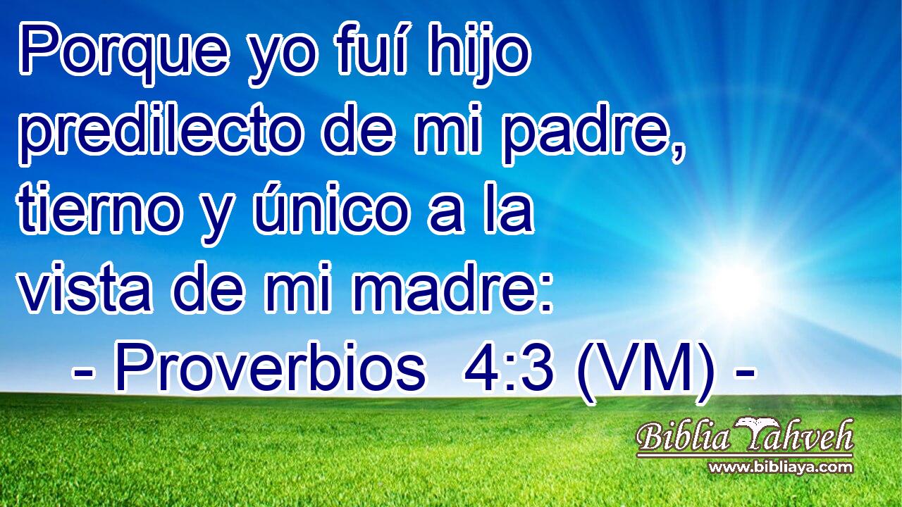  Porque yo fuí hijo predilecto de mi padre, tierno y único a la vista de mi madre: 