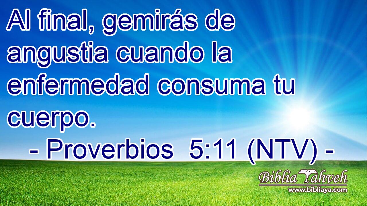 Al final, gemirás de angustia cuando la enfermedad consuma tu cuerpo.