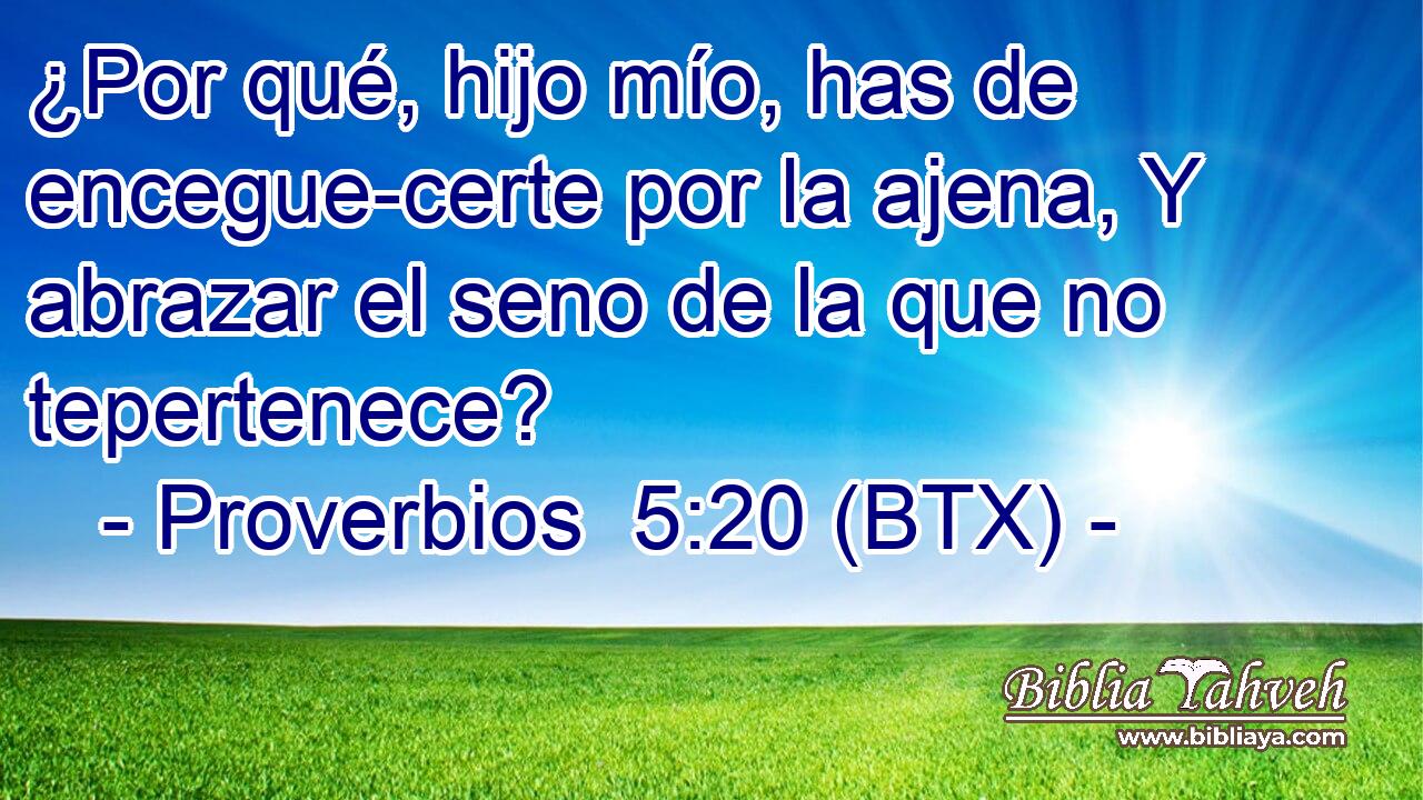 ¿Por qué, hijo mío, has de encegue-certe por la ajena, Y abrazar el seno de la que no tepertenece?