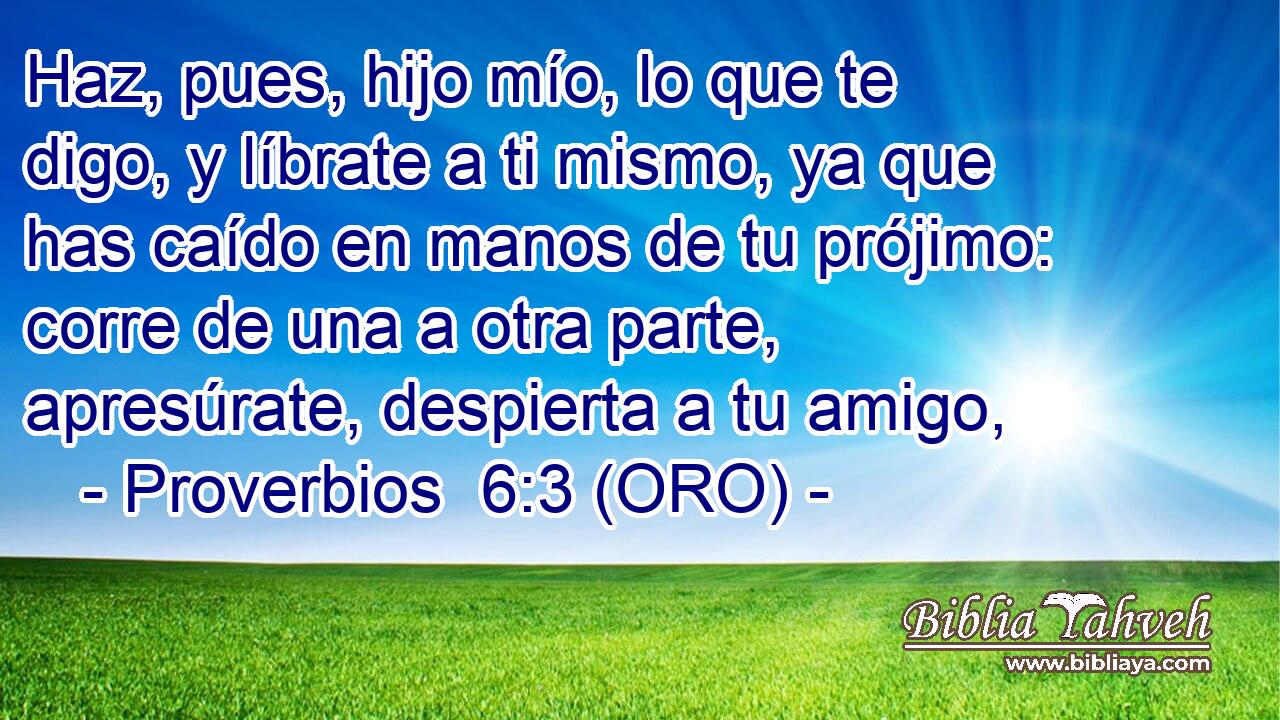  Haz, pues, hijo mío, lo que te digo, y líbrate a ti mismo, ya que has caído en manos de tu prójimo: corre de una a otra parte, apresúrate, despierta a tu amigo, 
