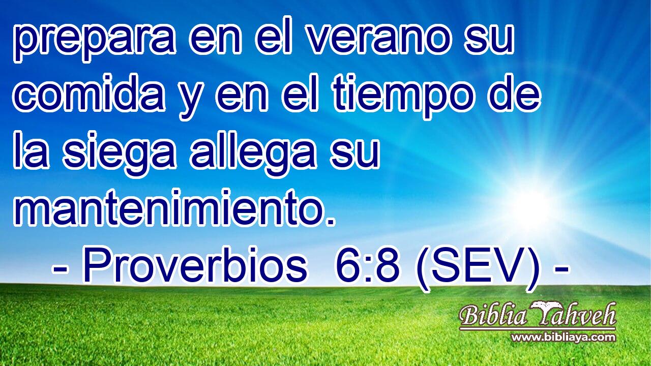 prepara en el verano su comida y en el tiempo de la siega allega su mantenimiento.