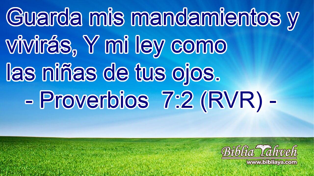 Guarda mis mandamientos y vivirás, Y mi ley como las niñas de tus ojos.