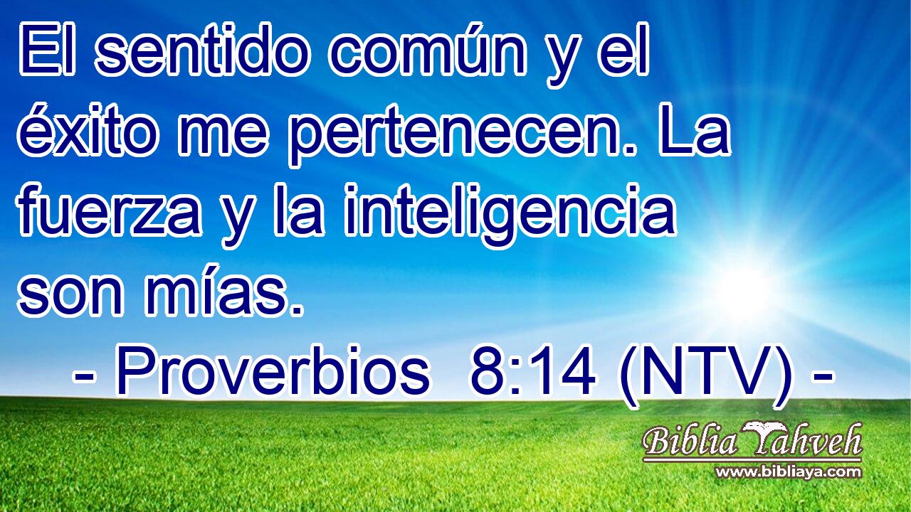 El sentido común y el éxito me pertenecen. La fuerza y la inteligencia son mías.