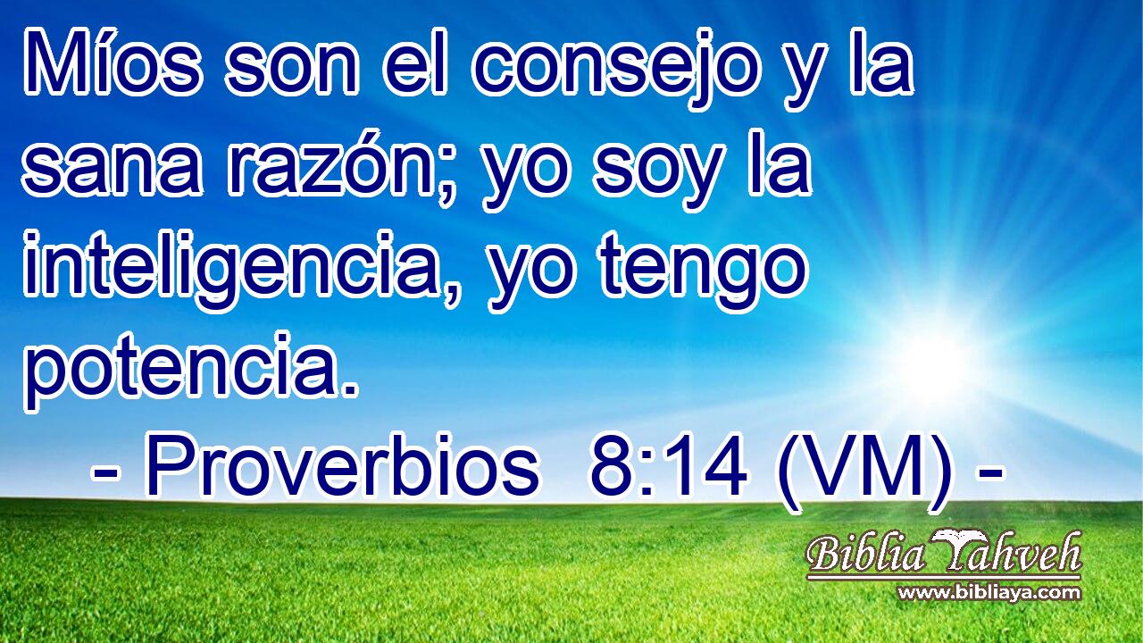  Míos son el consejo y la sana razón; yo soy la inteligencia, yo tengo potencia. 