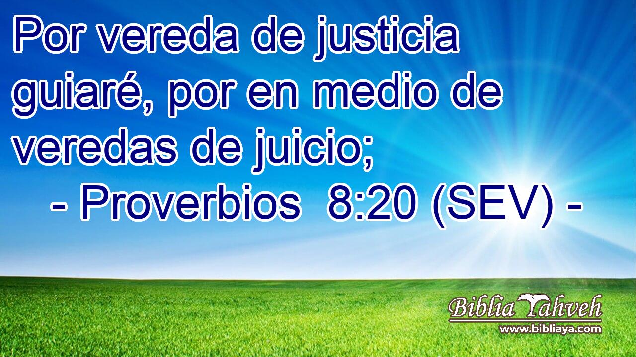 Por vereda de justicia guiaré, por en medio de veredas de juicio;