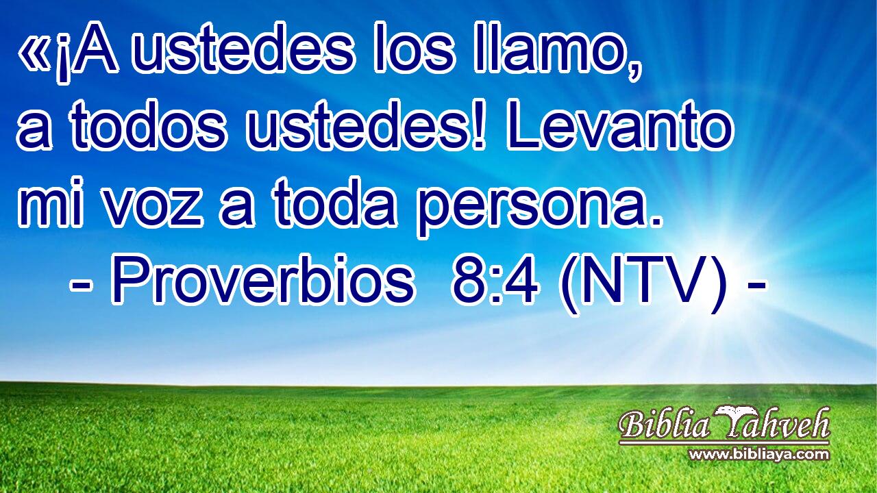 «¡A ustedes los llamo, a todos ustedes! Levanto mi voz a toda persona.