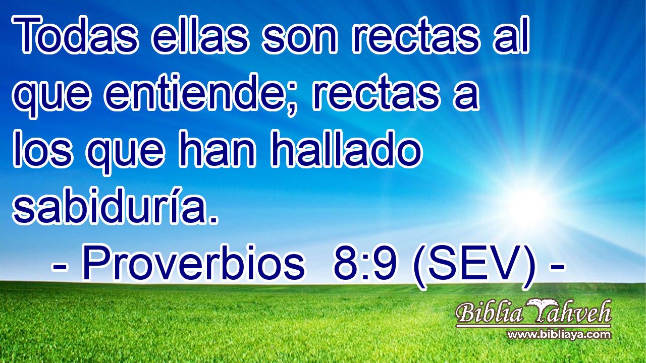 Todas ellas son rectas al que entiende; rectas a los que han hallado sabiduría.