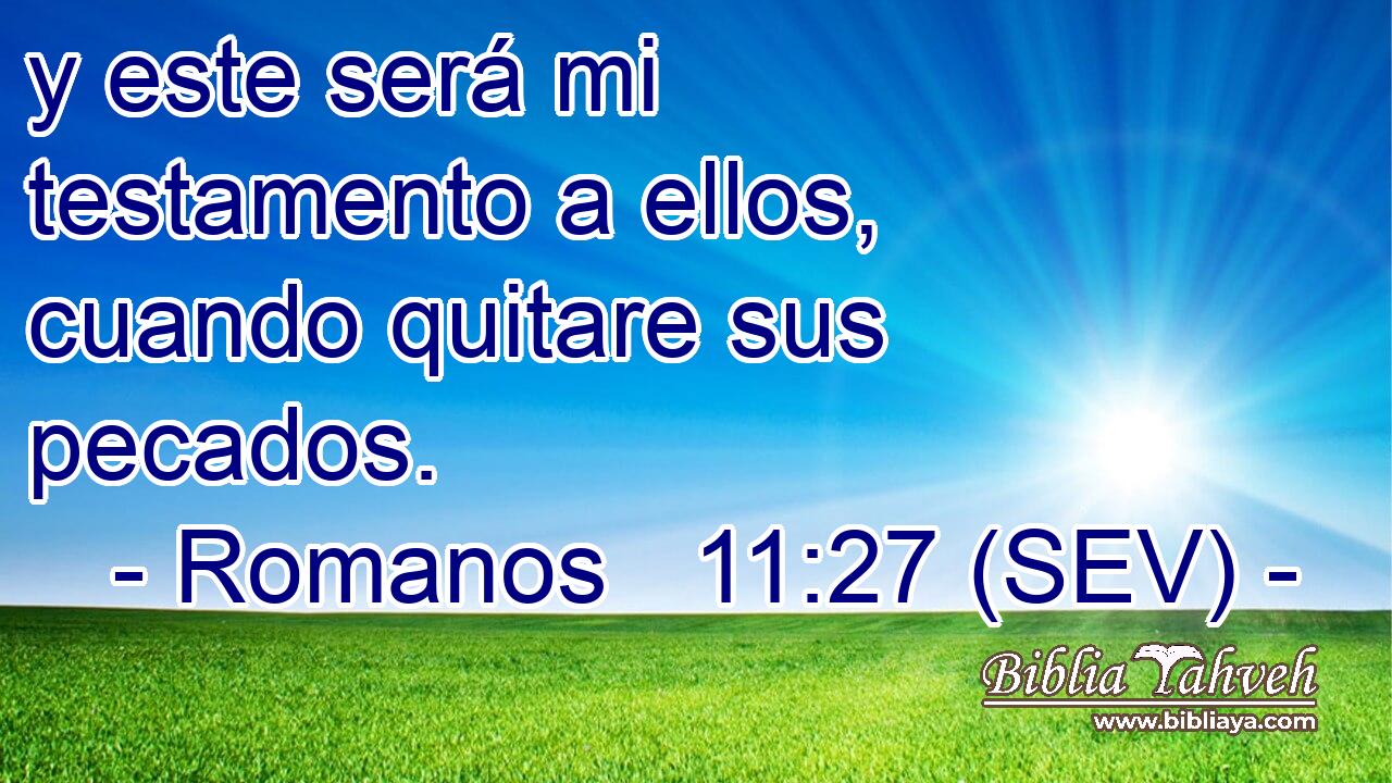 y este será mi testamento a ellos, cuando quitare sus pecados.