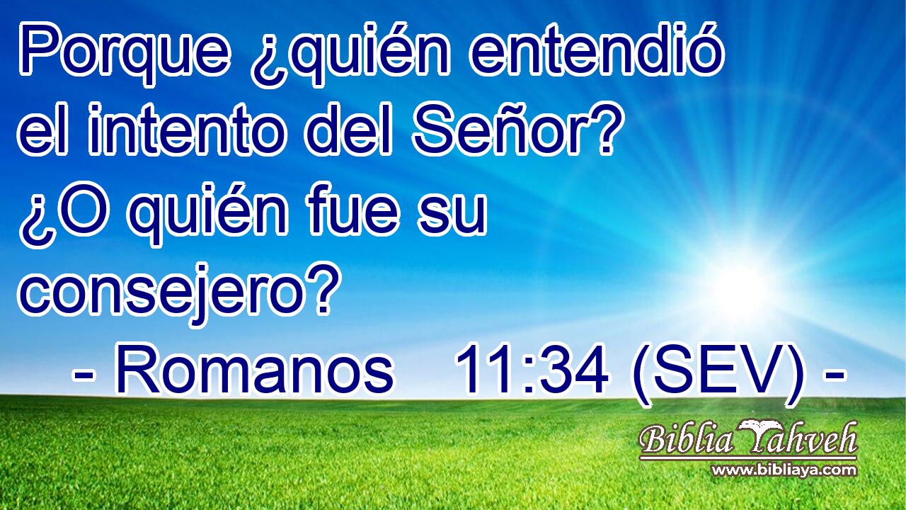 Porque ¿quién entendió el intento del Señor? ¿O quién fue su consejero?