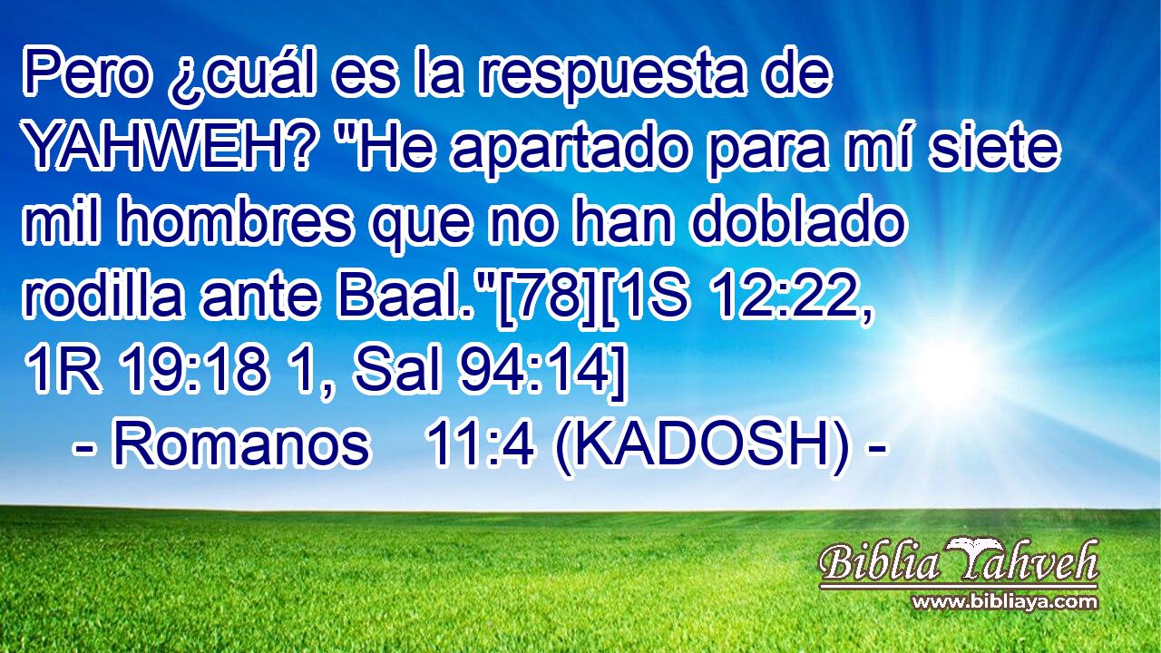  Pero ¿cuál es la respuesta de YAHWEH? 