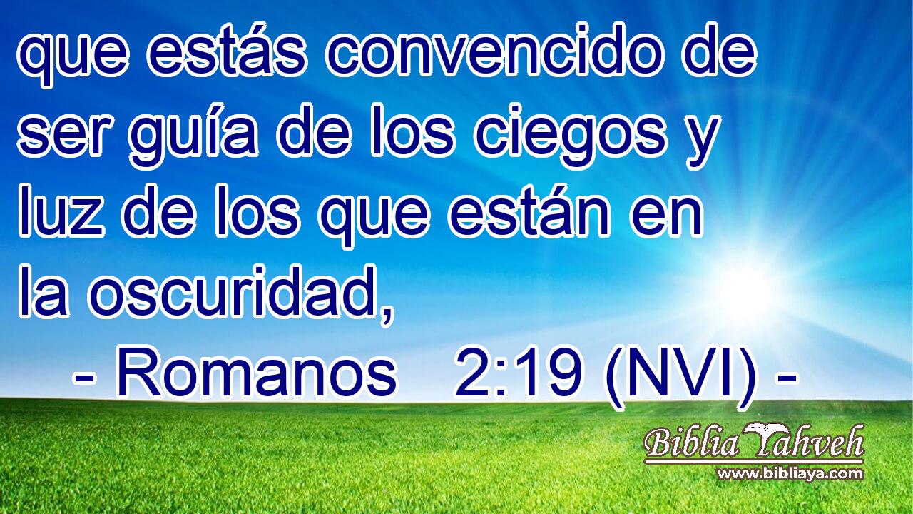  que estás convencido de ser guía de los ciegos y luz de los que están en la oscuridad, 