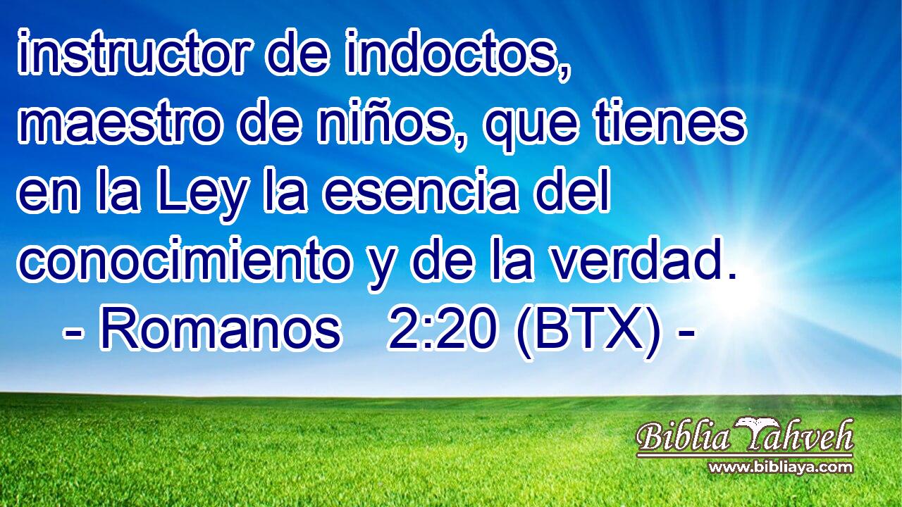 instructor de indoctos, maestro de niños, que tienes en la Ley la esencia del conocimiento y de la verdad.