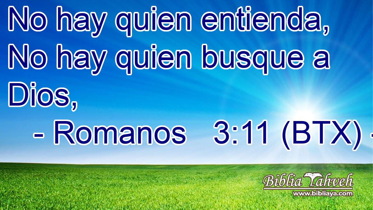 No hay quien entienda, No hay quien busque a Dios,