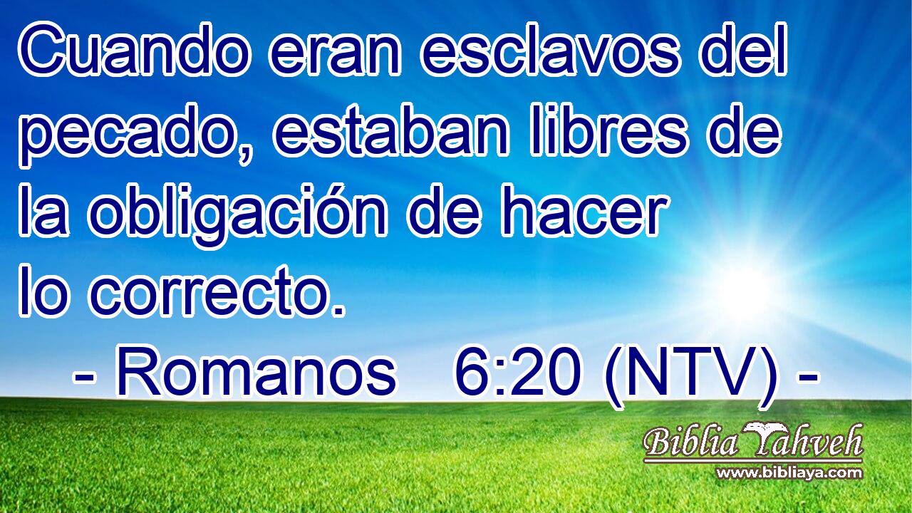 Cuando eran esclavos del pecado, estaban libres de la obligación de hacer lo correcto.