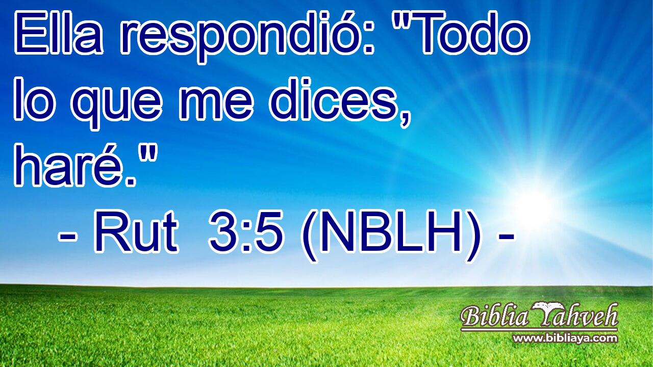  Ella respondió: 