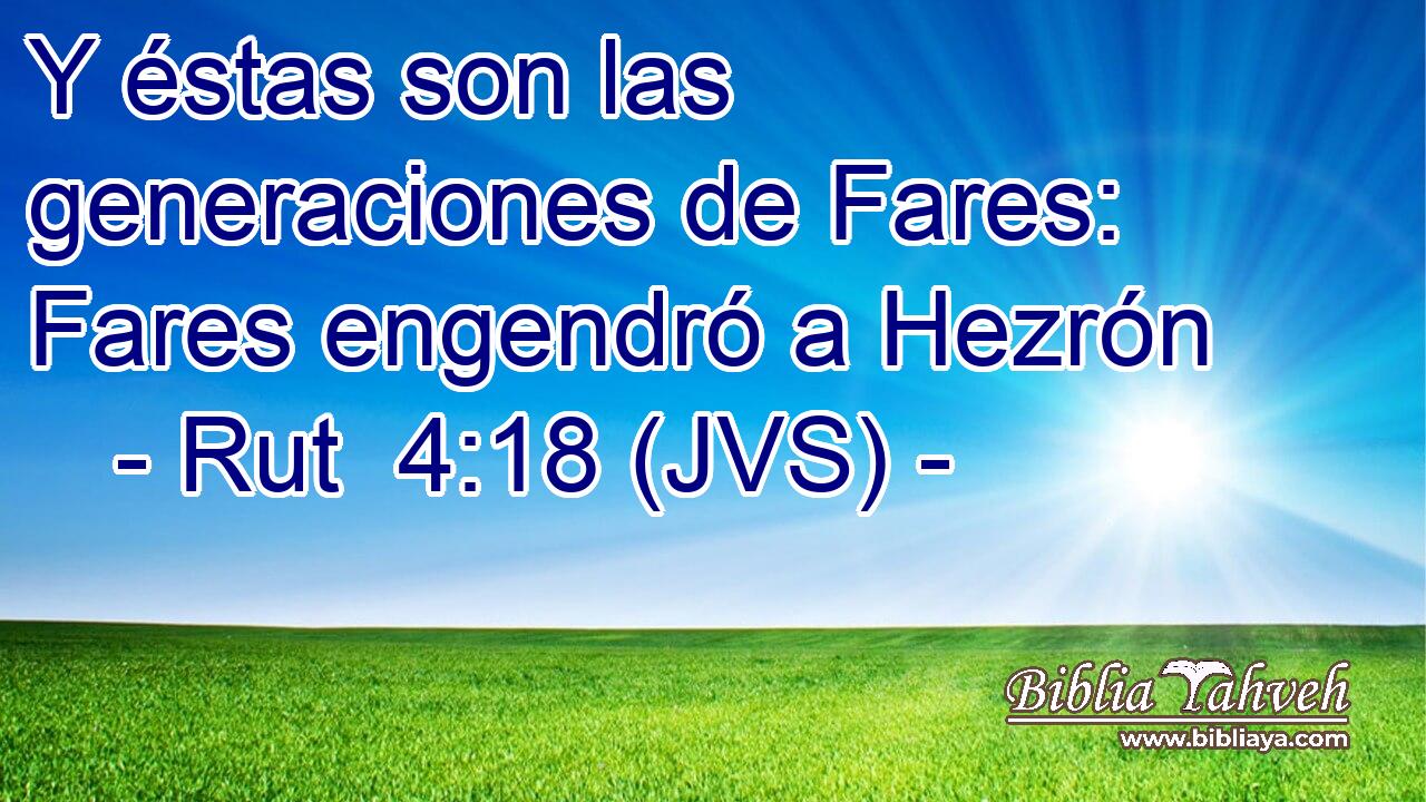 Y éstas son las generaciones de Fares: Fares engendró a Hezrón