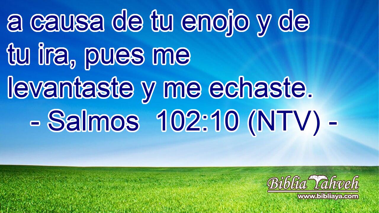 a causa de tu enojo y de tu ira, pues me levantaste y me echaste.