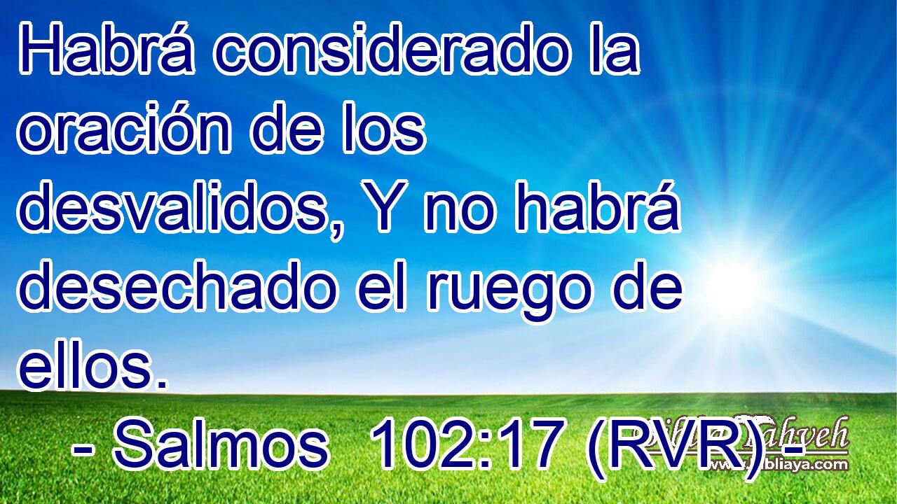 Habrá considerado la oración de los desvalidos, Y no habrá desechado el ruego de ellos.