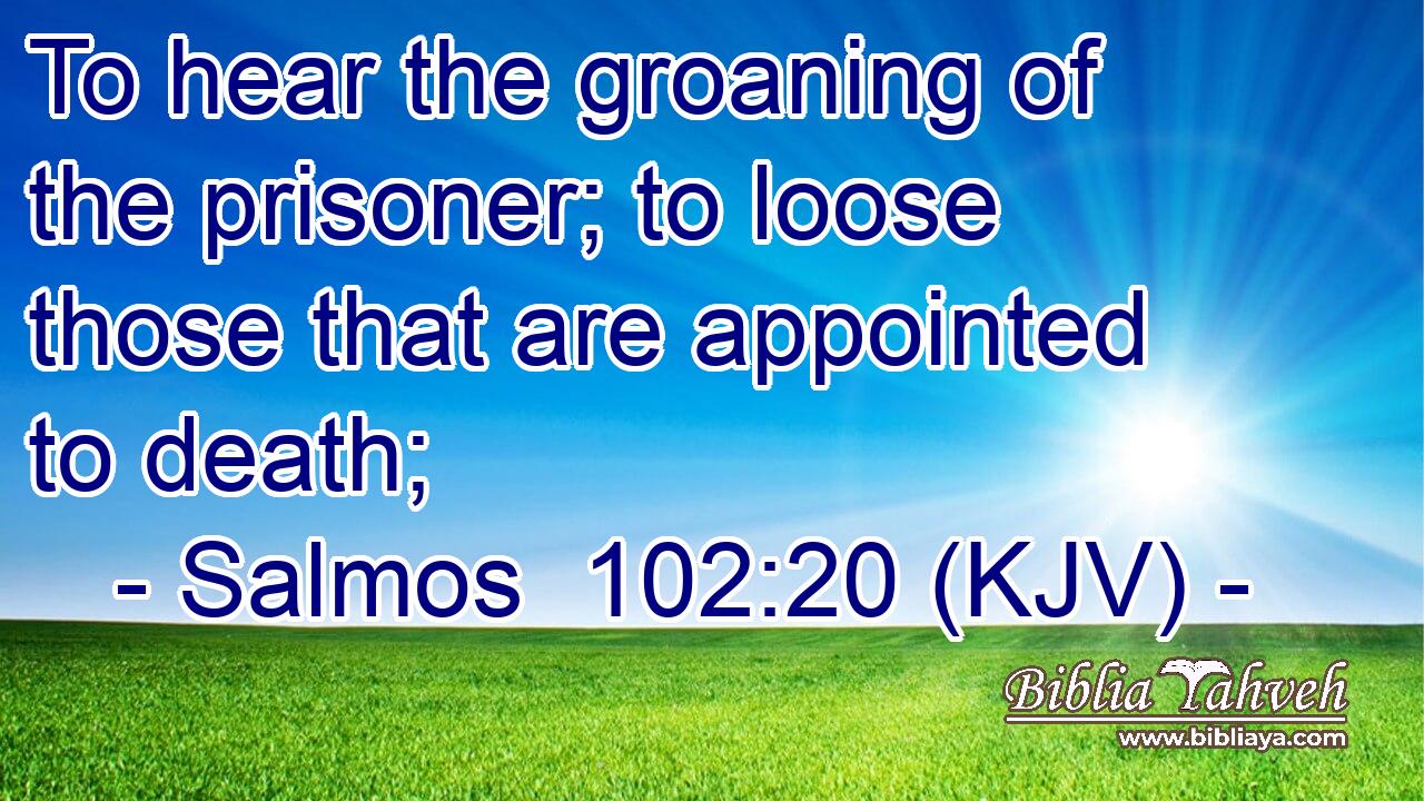 To hear the groaning of the prisoner; to loose those that are appointed to death;