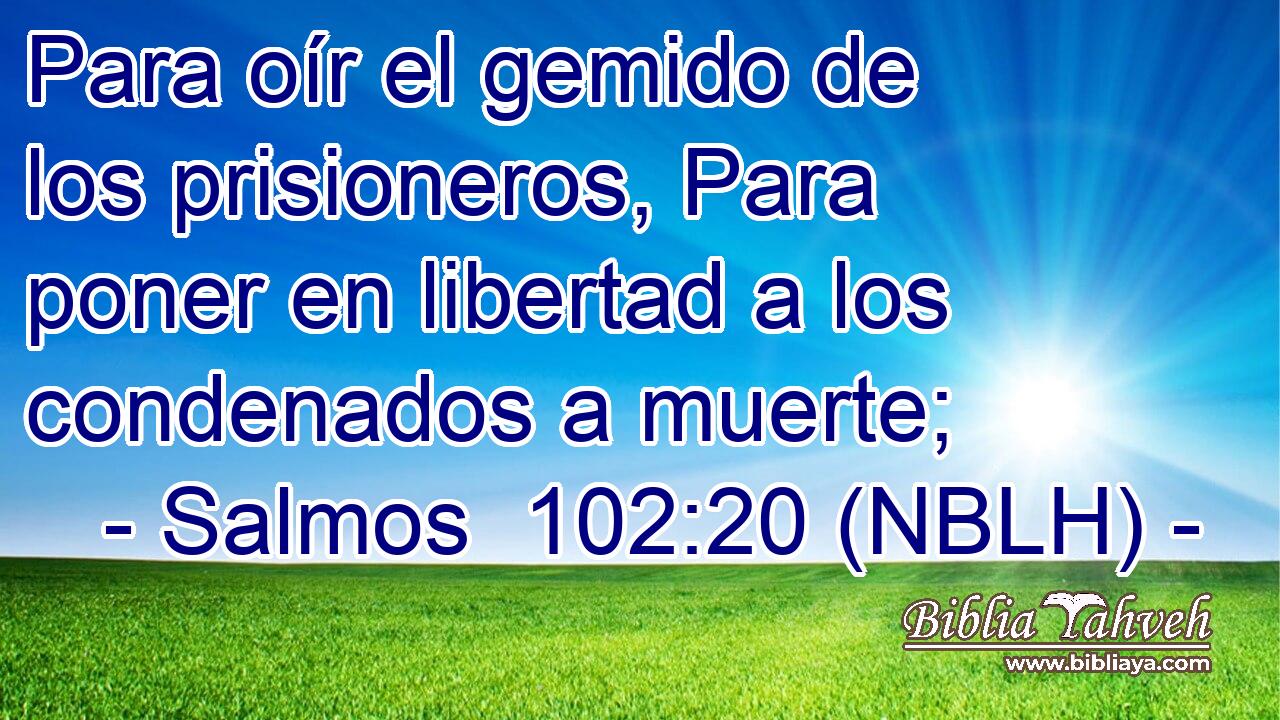  Para oír el gemido de los prisioneros, Para poner en libertad a los condenados a muerte; 