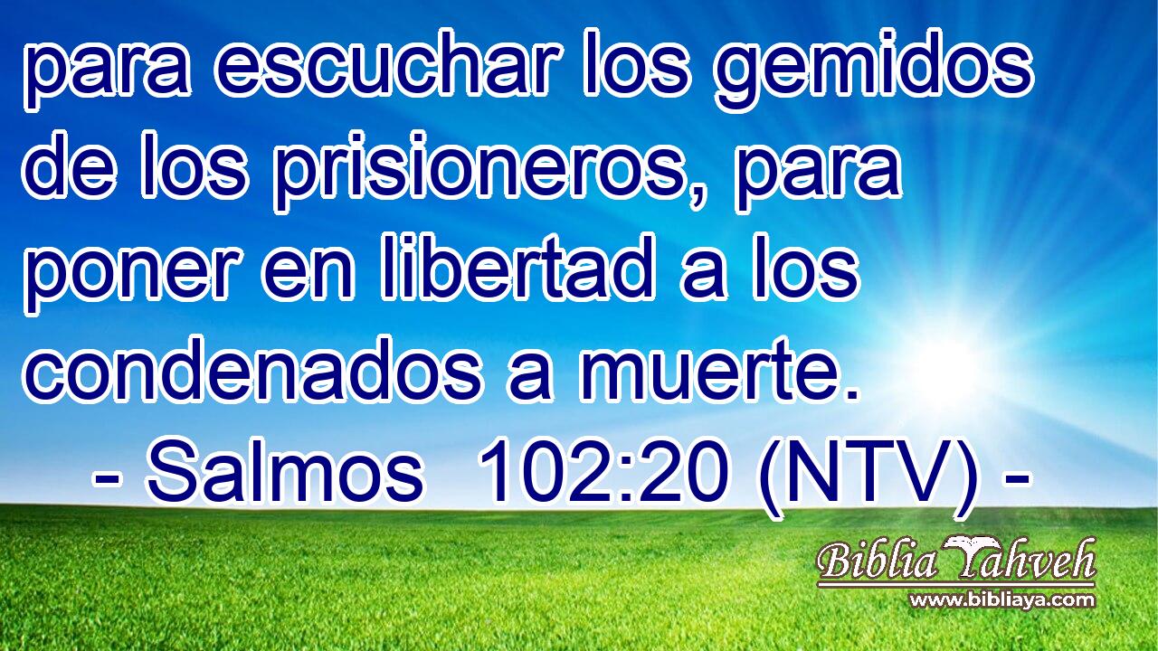 para escuchar los gemidos de los prisioneros, para poner en libertad a los condenados a muerte.