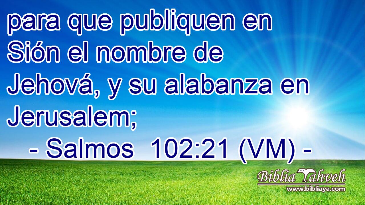  para que publiquen en Sión el nombre de Jehová, y su alabanza en Jerusalem; 