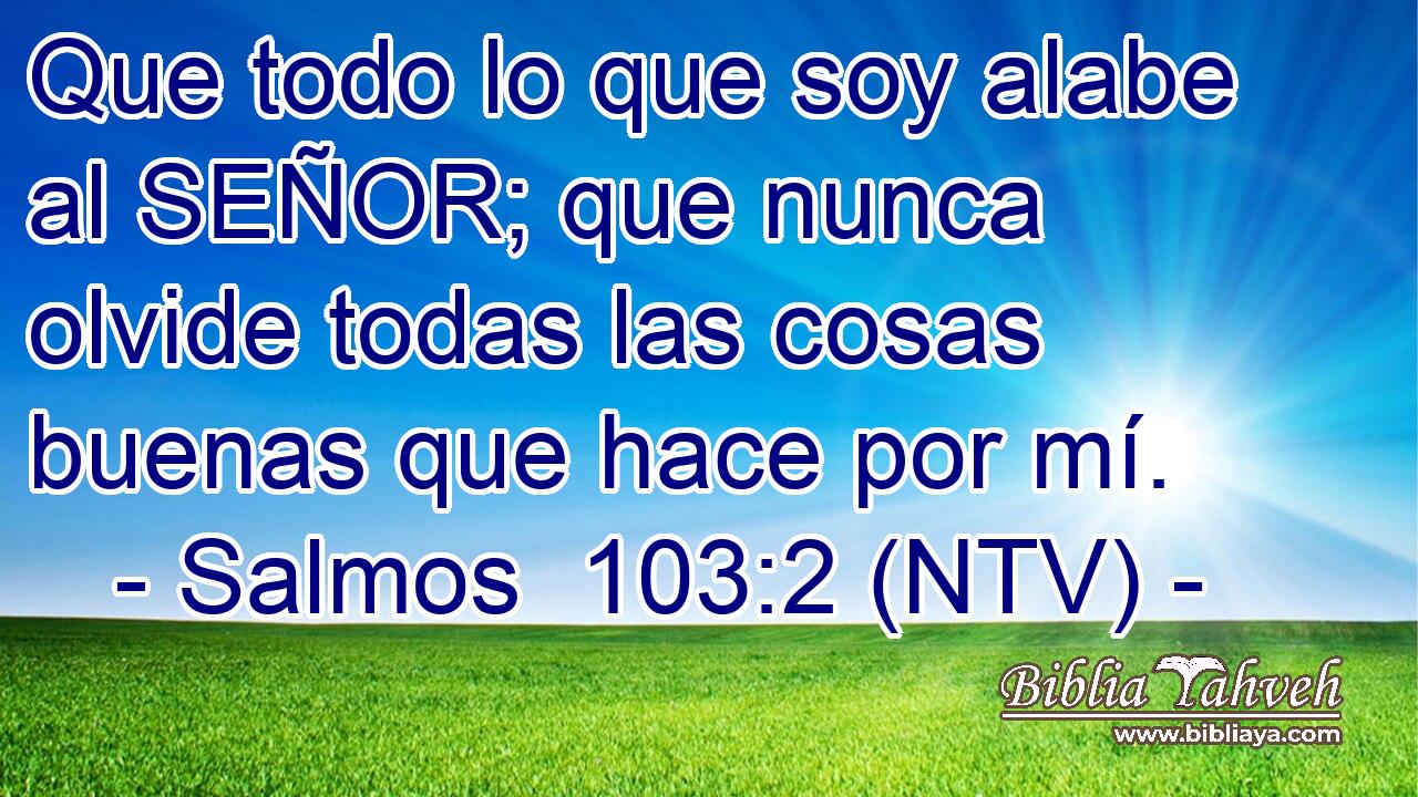 Salmos 103:3 NTV - Versículo del Día