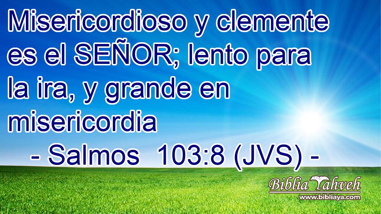 Misericordioso y clemente es el SEÑOR; lento para la ira, y grande en misericordia