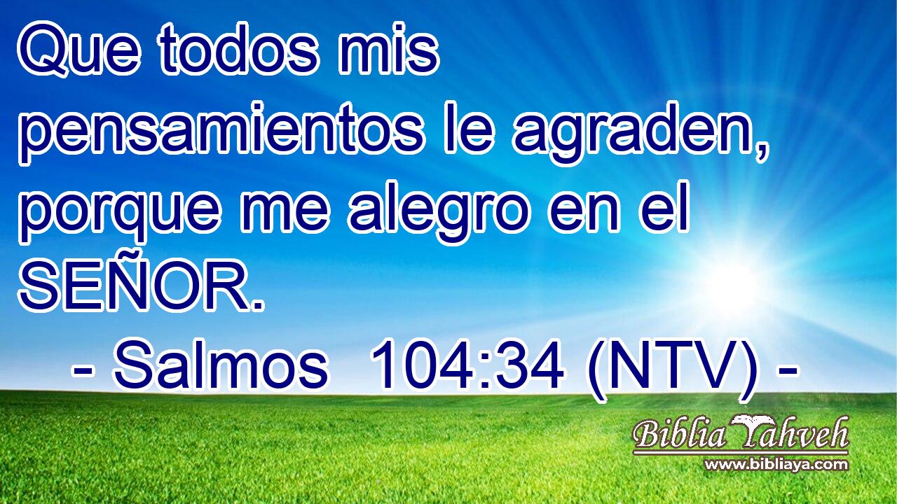 Que todos mis pensamientos le agraden, porque me alegro en el SEÑOR.