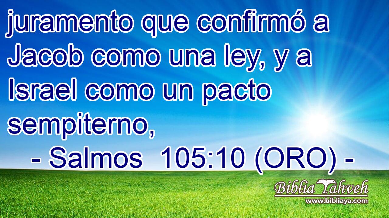  juramento que confirmó a Jacob como una ley, y a Israel como un pacto sempiterno, 