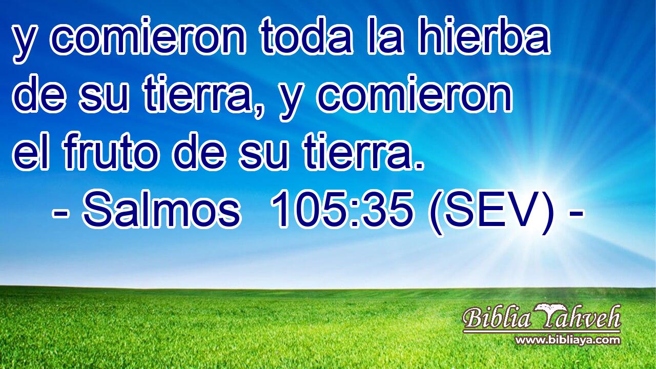 y comieron toda la hierba de su tierra, y comieron el fruto de su tierra.