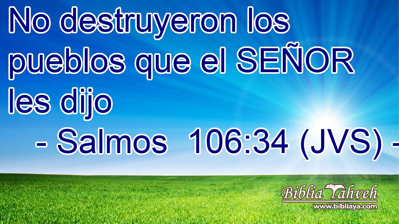 No destruyeron los pueblos que el SEÑOR les dijo