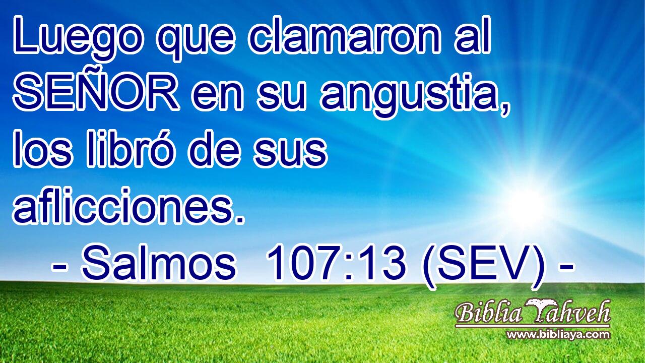 Luego que clamaron al SEÑOR en su angustia, los libró de sus aflicciones.