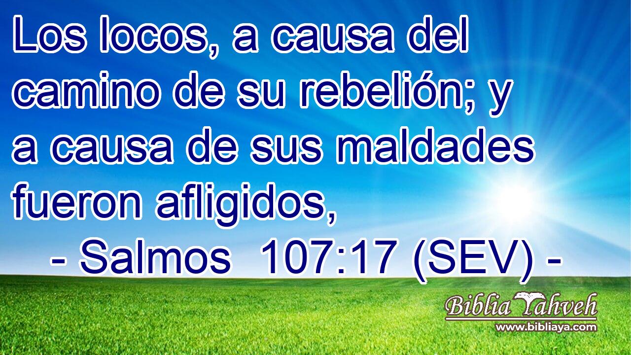 Los locos, a causa del camino de su rebelión; y a causa de sus maldades fueron afligidos,