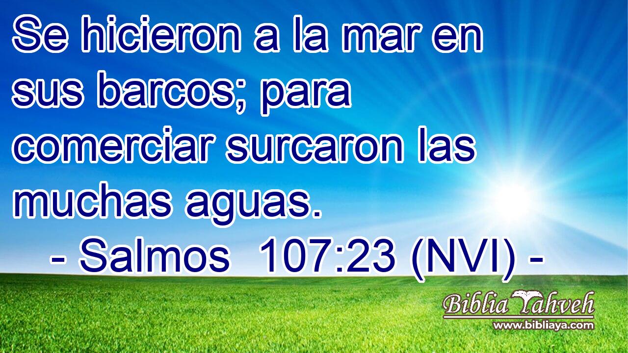  Se hicieron a la mar en sus barcos; para comerciar surcaron las muchas aguas. 
