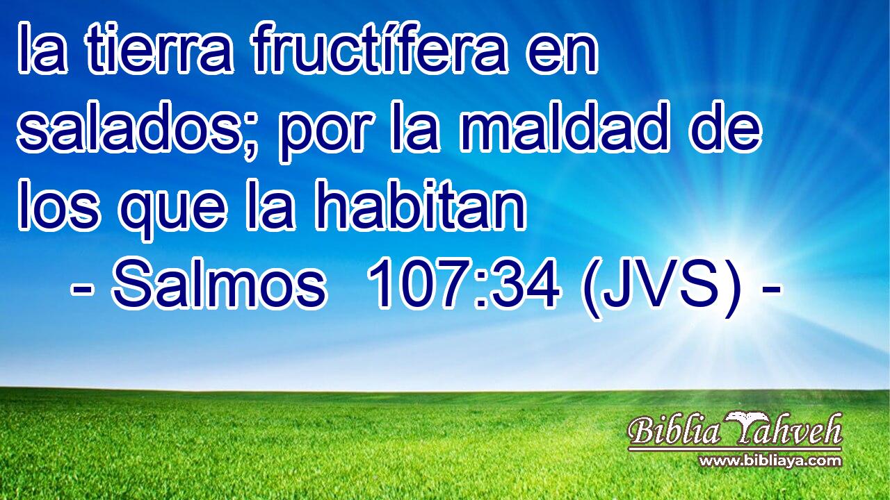 la tierra fructífera en salados; por la maldad de los que la habitan