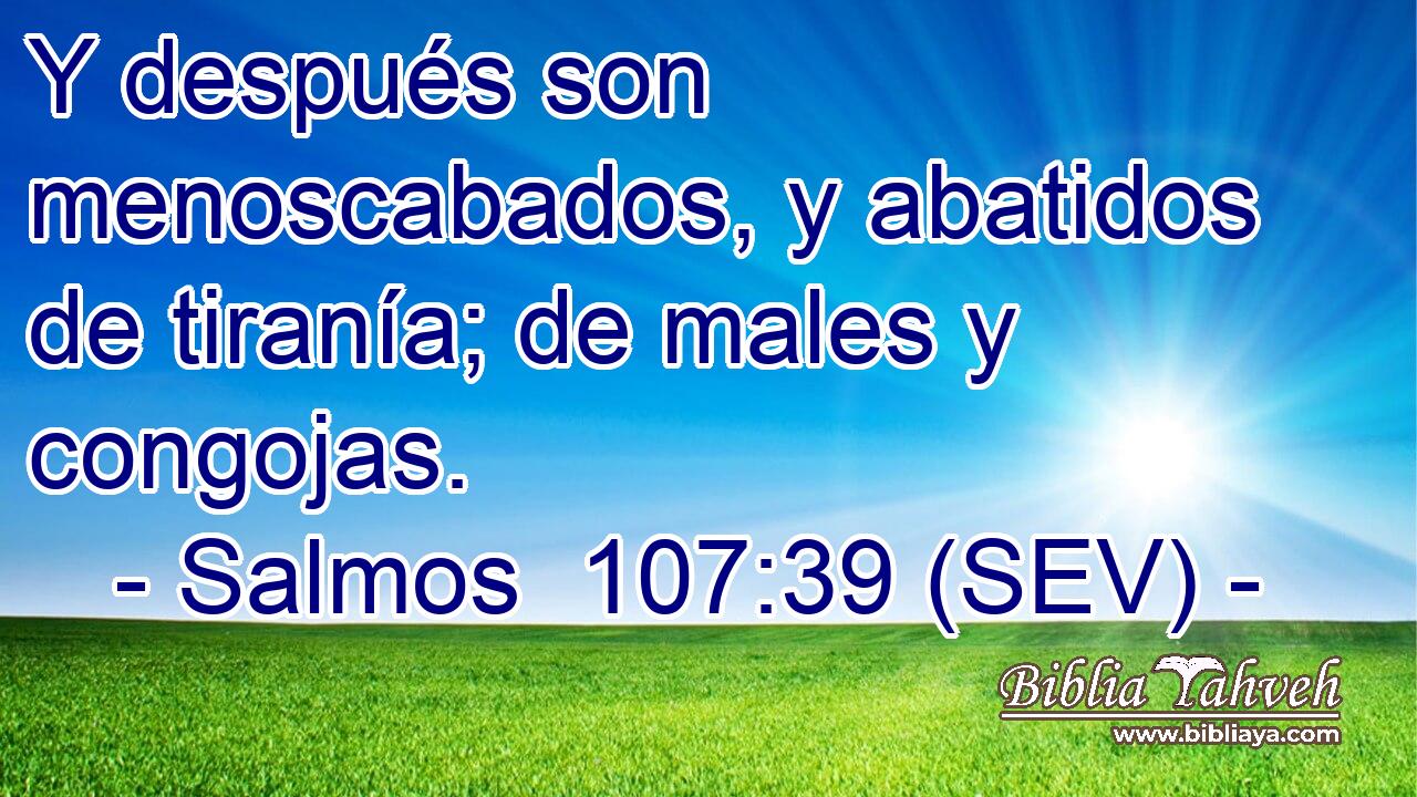 Y después son menoscabados, y abatidos de tiranía; de males y congojas.