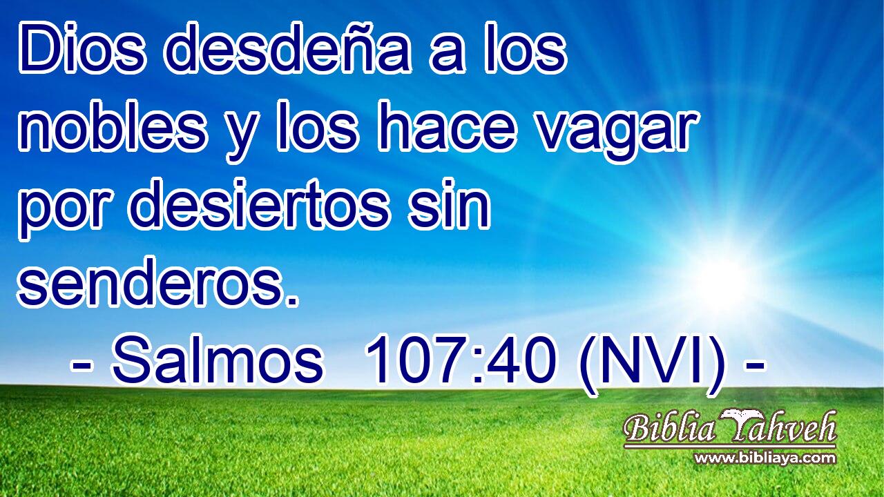  Dios desdeña a los nobles y los hace vagar por desiertos sin senderos. 