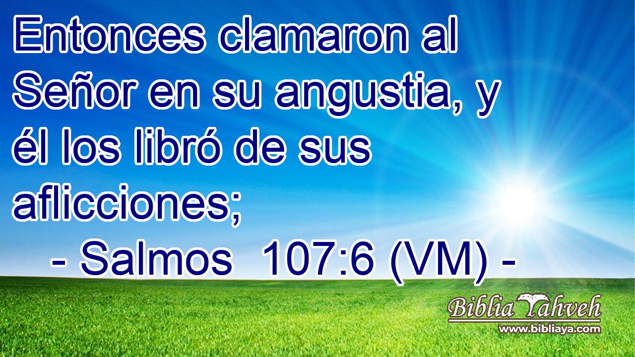  Entonces clamaron al Señor en su angustia, y él los libró de sus aflicciones; 