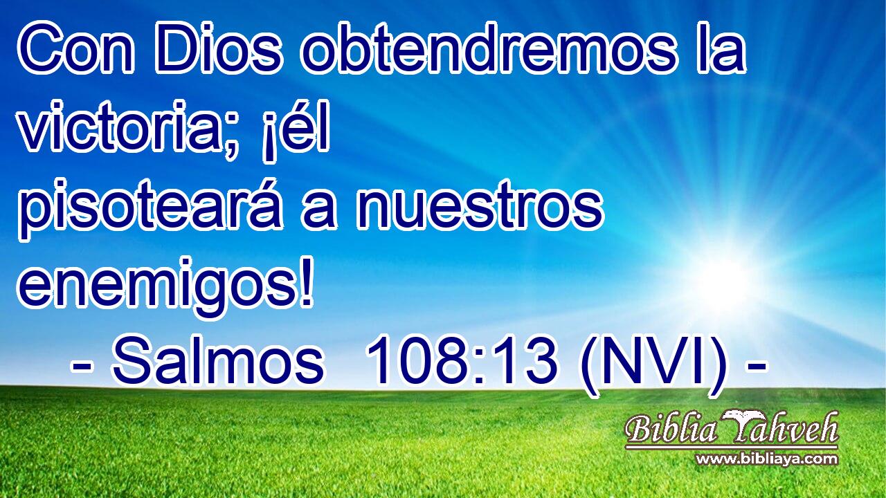  Con Dios obtendremos la victoria; ¡él pisoteará a nuestros enemigos! 