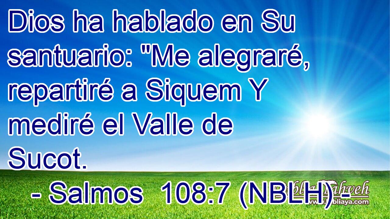  Dios ha hablado en Su santuario: 
