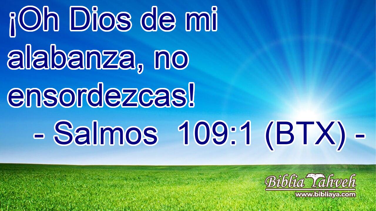 ¡Oh Dios de mi alabanza, no ensordezcas!