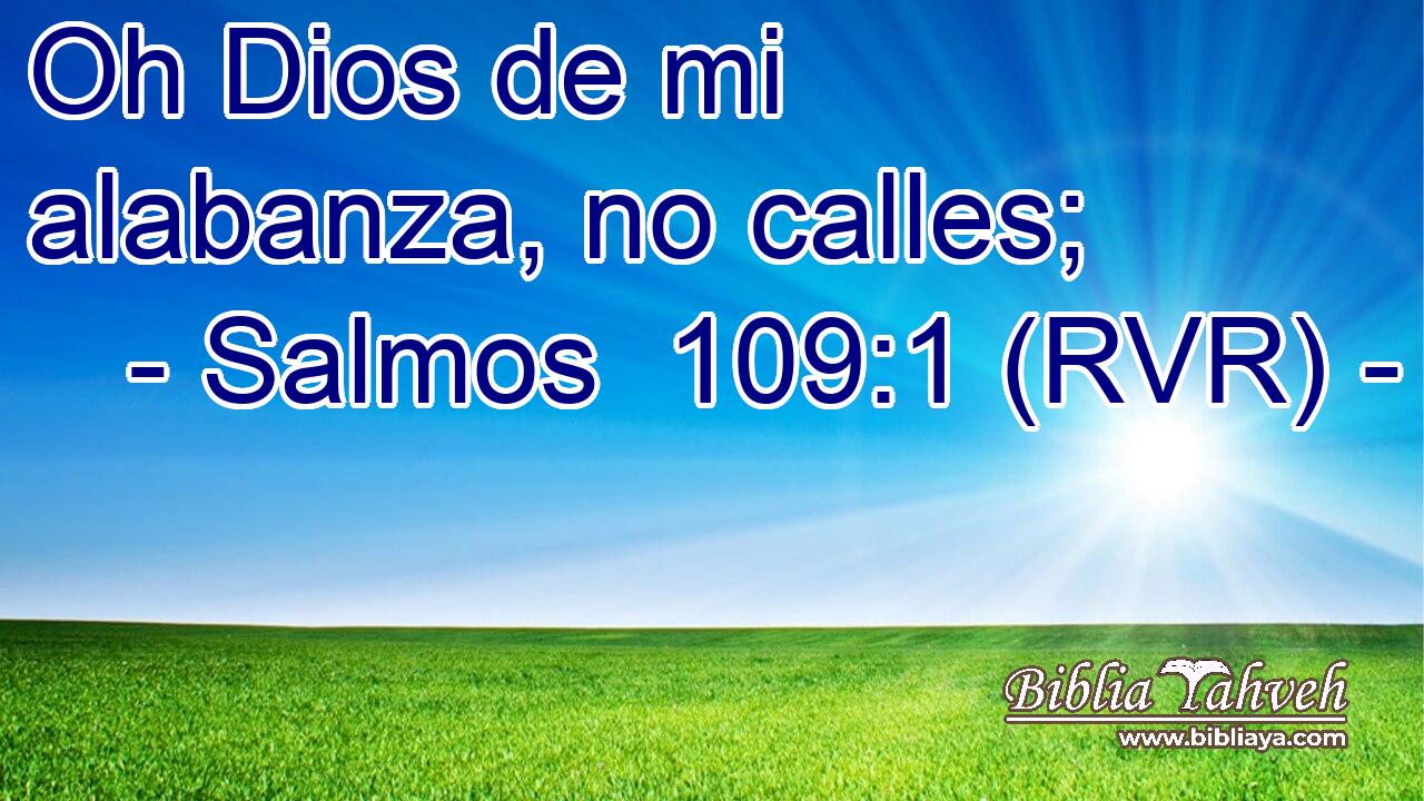 Oh Dios de mi alabanza, no calles;